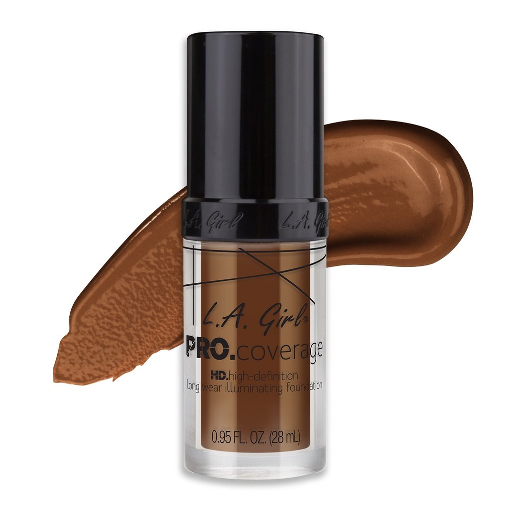 L.A. Girl Pro Coverage Liquid Foundation, Rich Cocoa - (655) - ADDROS.COM